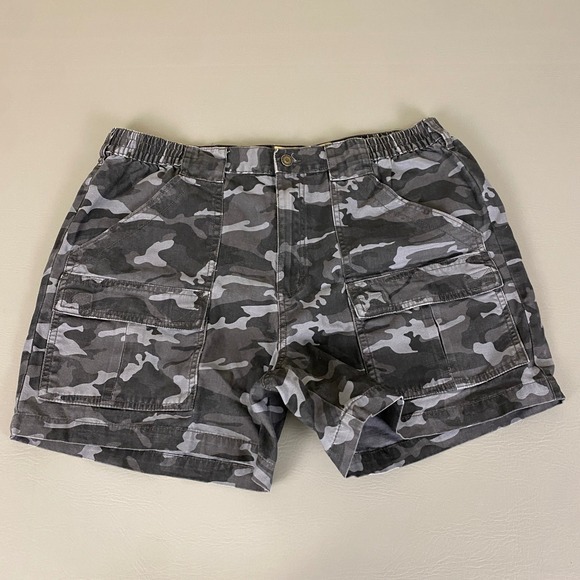 Red‎ Head Camo Cargo Shorts Men's Size 40 Gray Elastic Waist Outdoor New NWT - Picture 1 of 13